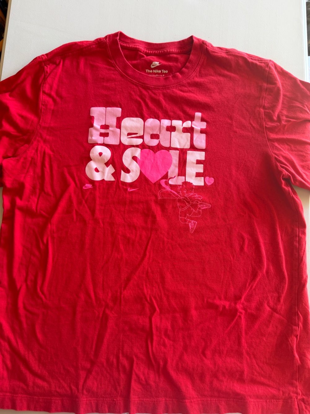Nike valentines Heart and Sole T shirt